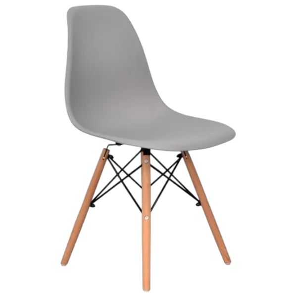 Обеденные стол со стульями Evelin Raffles Round + 4 LC-021 Круглая / ДСП / Белый photo 3