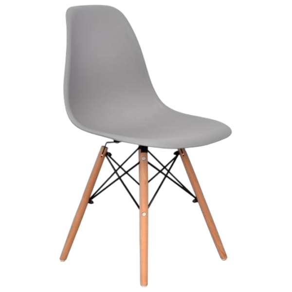 Обеденные стол со стульями Evelin Raffles Round + 4 LC-021 Круглая / ДСП / Белый photo 3