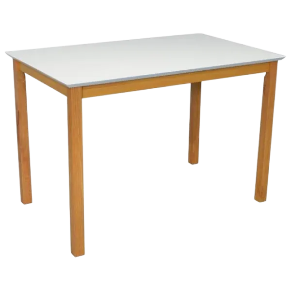 Обеденные стол со стульями Evelin GLORIA + 4 LC-021 Прямоугольная / ДСП / Белый photo 4