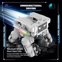 Jucărie radiocomandată YP Toys Climping Robot Dog White photo 3