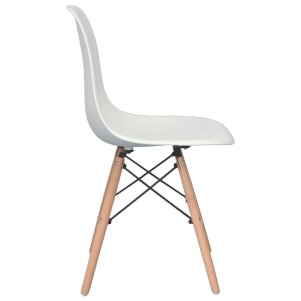 Обеденные стол со стульями Evelin GLORIA + 4 LC-021 Прямоугольная / ДСП / Белый photo 4