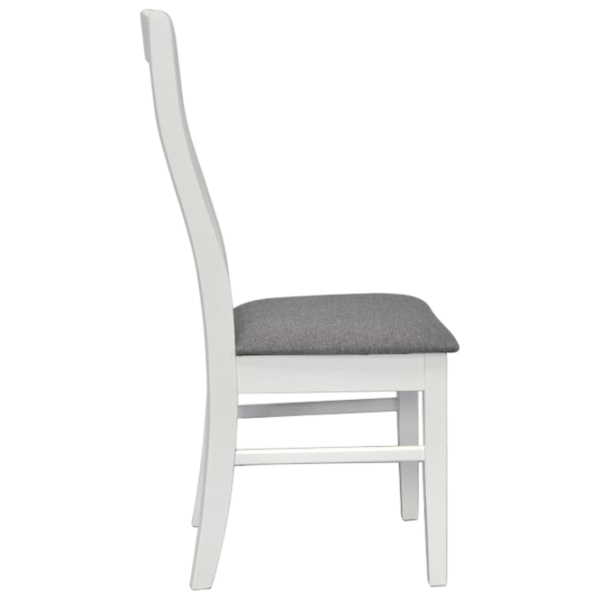 Обеденные стол со стульями Evelin Raffles Rectangular + 6 Wenyi NV-10WP Прямоугольная / ДСП / Белый photo 4