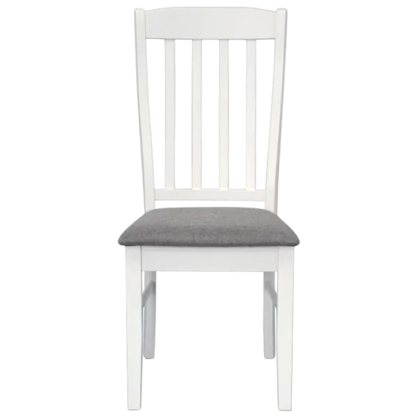 Обеденные стол со стульями Evelin Raffles Rectangular + 6 Wenyi NV-10WP Прямоугольная / ДСП / Белый photo 5