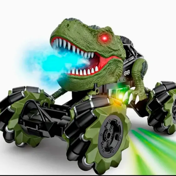 Mașină QIANKUN Dinosaur Car Smart Spray 11819  / / Black Orange photo 4