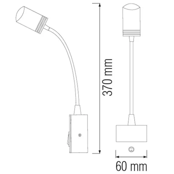 Lampă de perete Horoz TURNA 3 W / SMD photo 2