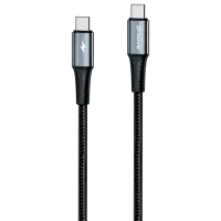 Кабель для телефона WireX Pro Proove USB Type-C + USB Type-C 1.5 м / Черный