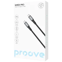 Cablu pentru telefon WireX Pro Proove USB Type-C + USB Type-C 1.5 m / Black photo 2
