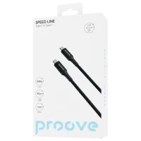 Cablu pentru telefon Speed Line Proove USB Type-C + USB Type-C 1 m / Black photo 3
