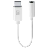 Кабель для телефона MUSIC ENABLER Cellularline USB Type-C + 3.5 mm  / Белый