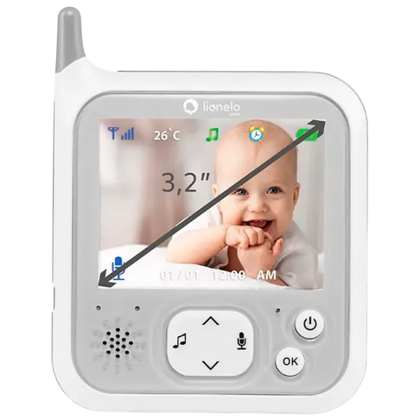 Monitor bebe Lionelo Babyline 7.1 Acumulator / 260 m photo 7