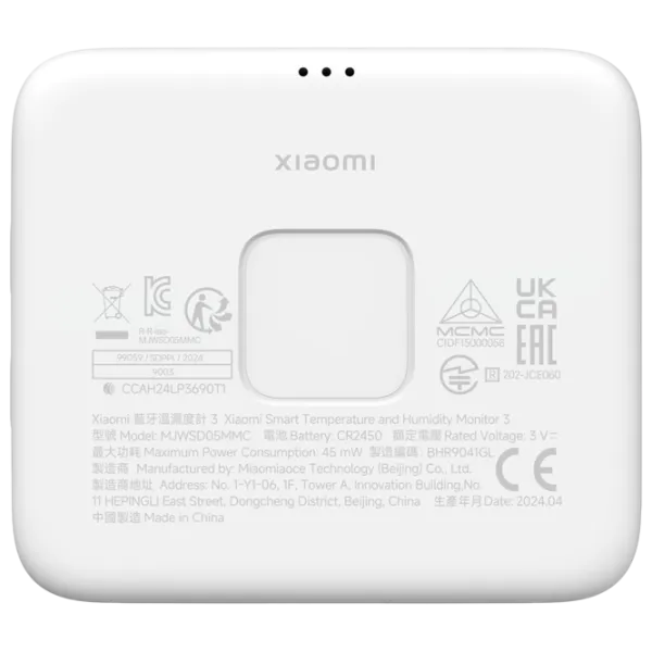 Senzor de Temperatură si Umiditate Xiaomi Monitor 3 White photo 3