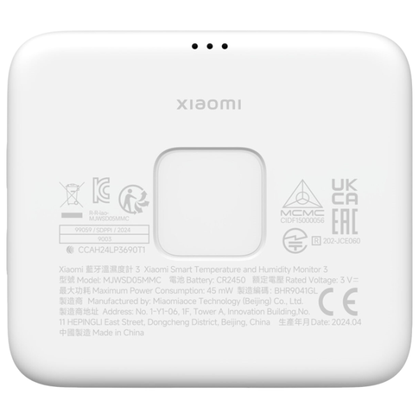 Senzor de Temperatură si Umiditate Xiaomi Monitor 3 White photo 3