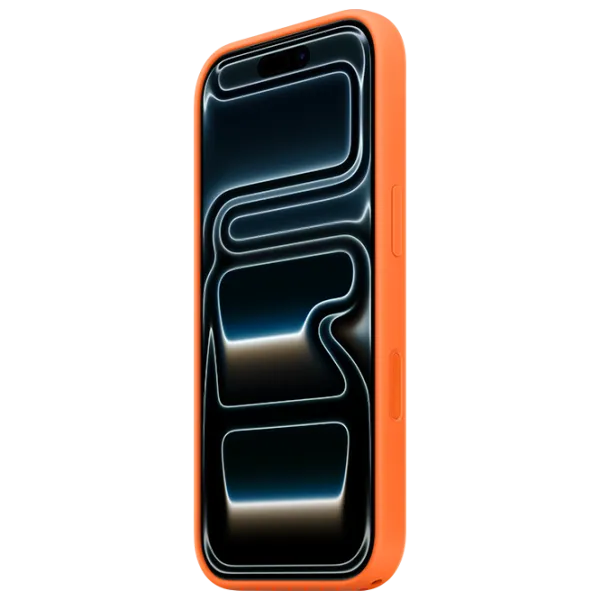 Чехол для смартфона Apple iPhone 17 Pro Apple / Back / Силикон / Оранжевый photo 2 Чехол для смартфона Apple iPhone 17 Pro Apple / Back / Силикон / Оранжевый photo 2