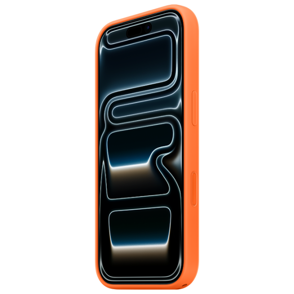 Чехол для смартфона Apple iPhone 17 Pro Apple / Back / Силикон / Оранжевый photo 2 Чехол для смартфона Apple iPhone 17 Pro Apple / Back / Силикон / Оранжевый photo 2
