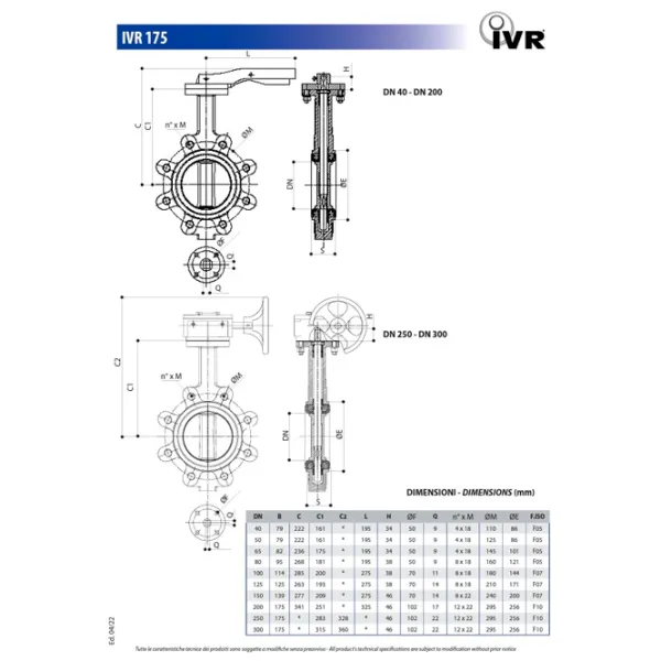 Kран IVR DN150  photo 2