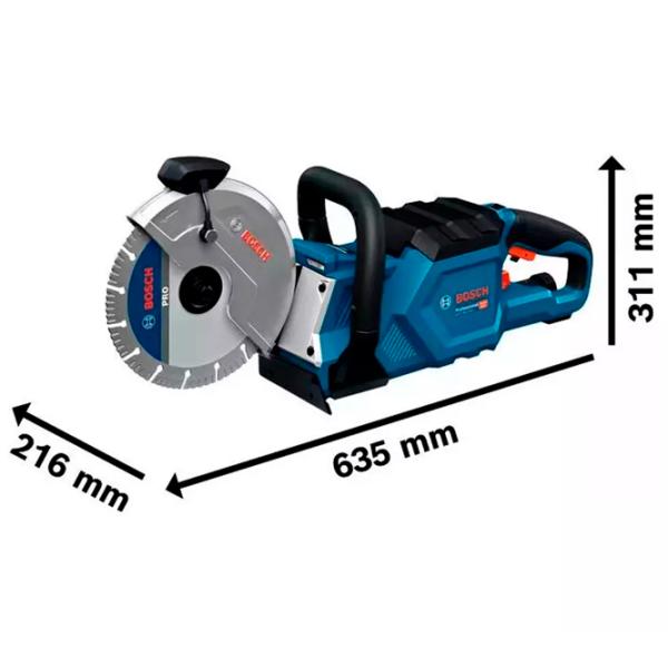 Машина для резки бетона Bosch GCS 18V-230  / Черный photo 9
