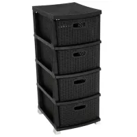 Dulap pentru încălțăminte Crix Ratan 91 x 37.5 x 46 /Black /Black