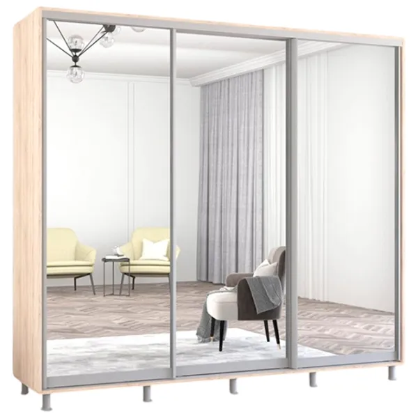 Шкаф Mobildor-Lux Aron 250 x 60см x 240 / ЛДСП / Дуб Сонома photo 1