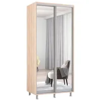 Dulap Mobildor-Lux Aron 100 x 60 x 200 / PAL / Stejar Sonoma