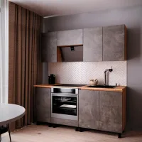 Кухня ML-Mobila Nice ЛДСП / Ателье тёмный photo 2