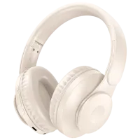 Căști Hoco W45 Enjoy Milk White Fără fir/ Personal