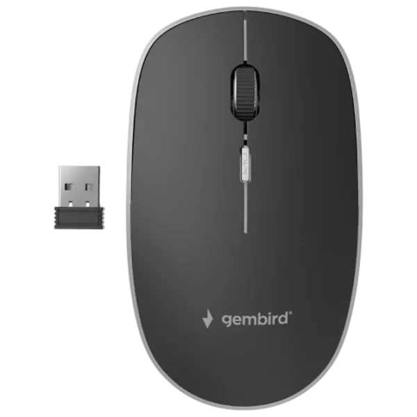Mouse Gembird MUSW-4B-01 Black photo 1