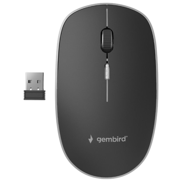 Mouse Gembird MUSW-4B-01 Black photo 1