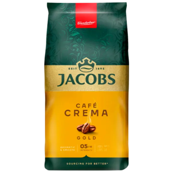 Cafea Jacobs Crema Gold Boabe / Gold / Pachet photo 1