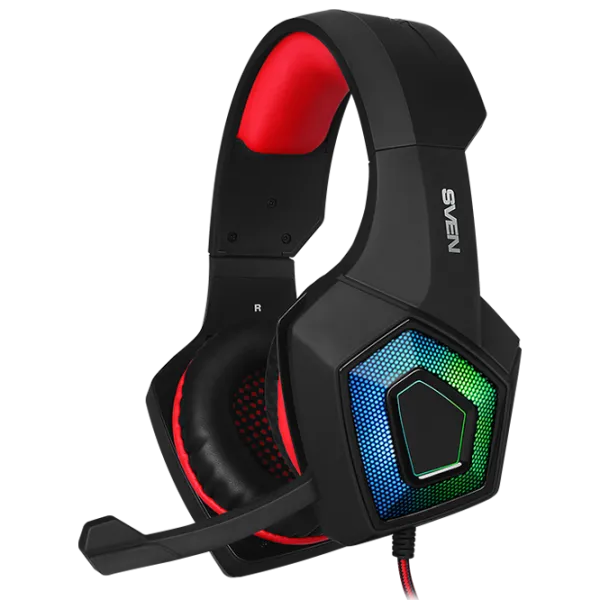 Наушники Sven AP U880MV Red Черный Проводная/ Игровой photo 1