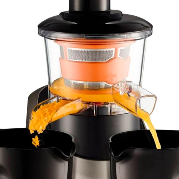 Storcator de fructe Tefal ZC255B38 Cu melc / 200 W / Black Silver photo 4