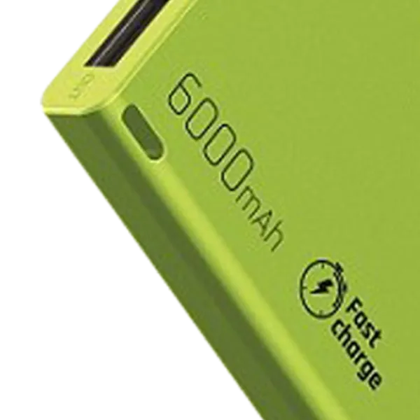 Power Bank Maxcom THIN6000BK 6000 mAh/ Green photo 2
