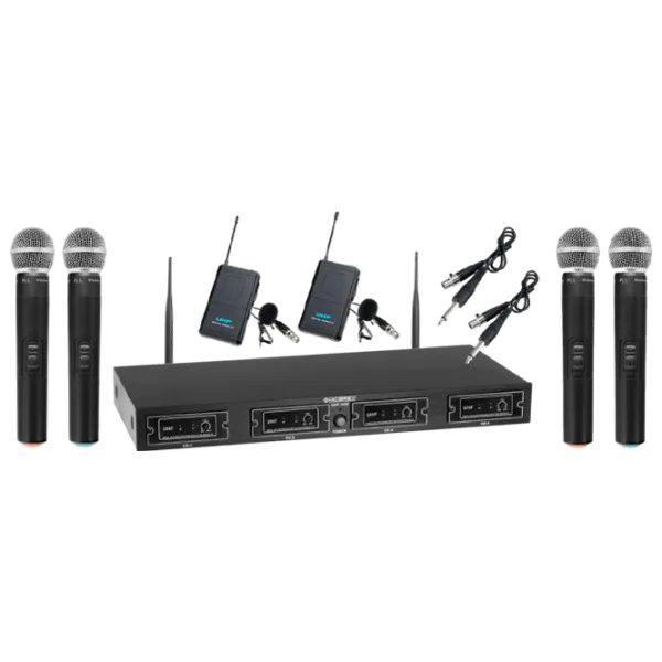 Профессиональный микрофон McGrey Quad Wireless Microphone Set Черный photo 1