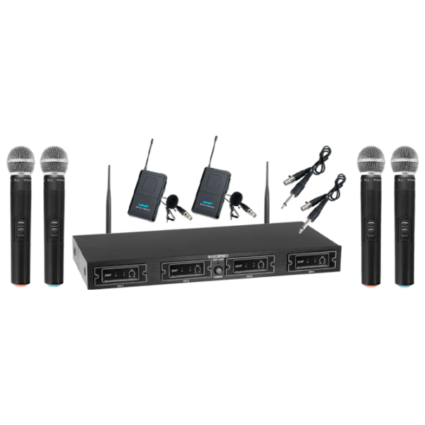 Профессиональный микрофон McGrey Quad Wireless Microphone Set Черный photo 1