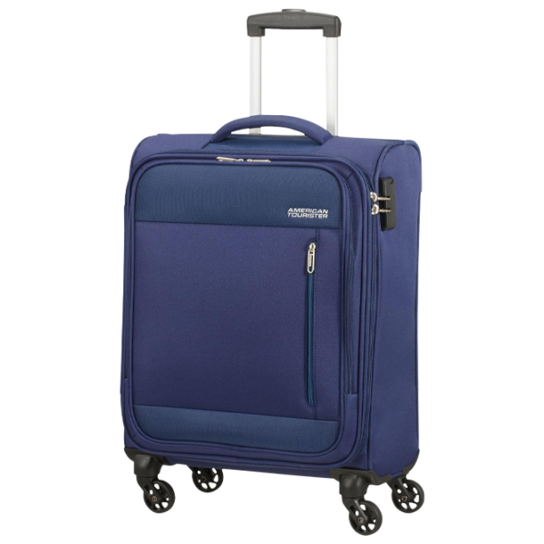 Чемодан American Tourister Heat Wave 38л/ Синий photo 1 Чемодан American Tourister Heat Wave 38л/ Синий photo 1