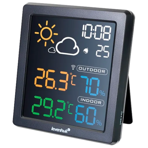 Termometru Levenhuk Wezzer BASE L80 Black photo 1