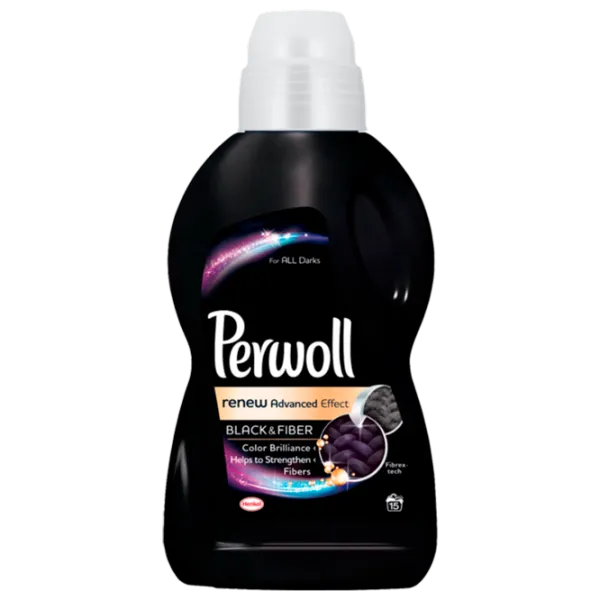 Detergent Perwoll Black Lichid 0.9l Număr spălări: 15 photo 1 Detergent Perwoll Black Lichid 0.9l Număr spălări: 15 photo 1