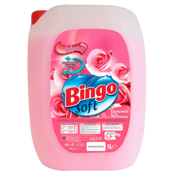 Кондиционер для белья Bingo Цветочный 5л Количество стирок: 50 photo 1