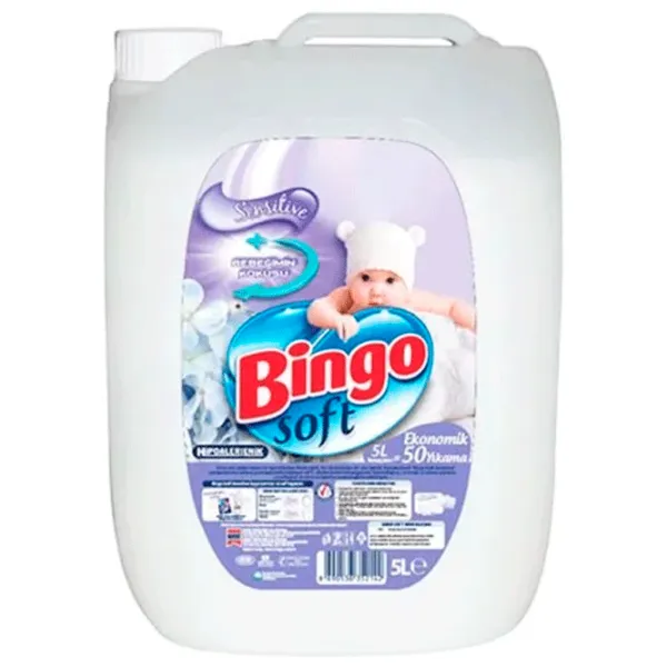 Кондиционер для белья Bingo Цветочный 5л Количество стирок: 50 photo 1