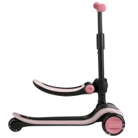 Trotinetă pentru copii cu trei roți KikkaBoo Treo (31006010136) 50 kg/ Pink photo 3