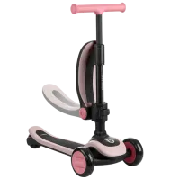 Trotinetă pentru copii cu trei roți KikkaBoo Treo (31006010136) 50 kg/ Pink photo 4