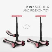 Trotinetă pentru copii cu trei roți KikkaBoo Treo (31006010136) 50 kg/ Pink photo 6