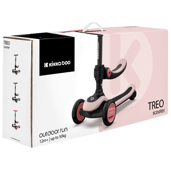 Детский трёхколёсный самокат KikkaBoo Treo (31006010136) 50 кг/ Розовый photo 10 Детский трёхколёсный самокат KikkaBoo Treo (31006010136) 50 кг/ Розовый photo 10