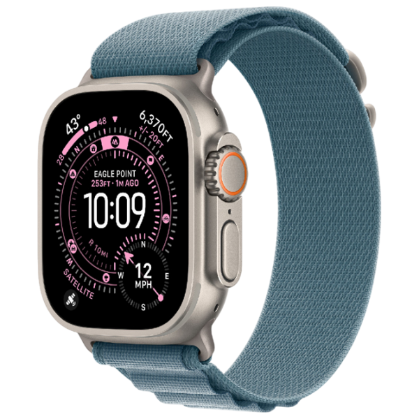 Ceas inteligent Apple Watch Ultra 3  1.98" / 49 mm / Natural Titanium - Light blue / MEWK4QI/A photo 1 Ceas inteligent Apple Watch Ultra 3  1.98" / 49 mm / Natural Titanium - Light blue / MEWK4QI/A photo 1