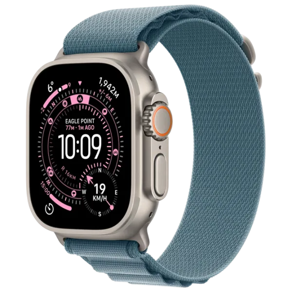 Ceas inteligent Apple Watch Ultra 3  1.98" / 49 mm / Natural Titanium - Light blue / MEWM4QI/A photo 1 Ceas inteligent Apple Watch Ultra 3  1.98" / 49 mm / Natural Titanium - Light blue / MEWM4QI/A photo 1