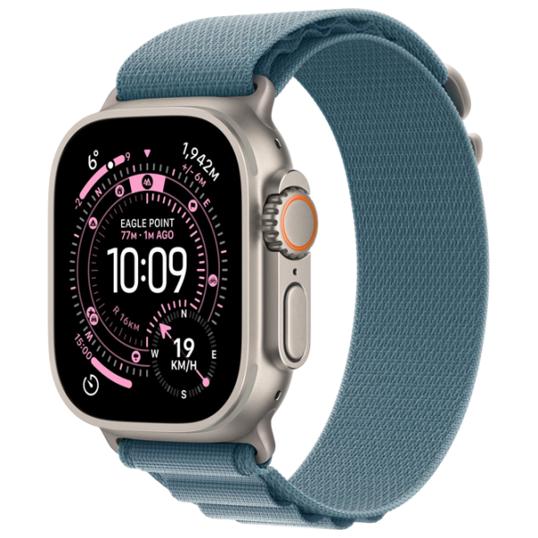 Ceas inteligent Apple Watch Ultra 3  1.98" / 49 mm / Natural Titanium - Light blue / MEWM4QI/A photo 1 Ceas inteligent Apple Watch Ultra 3  1.98" / 49 mm / Natural Titanium - Light blue / MEWM4QI/A photo 1
