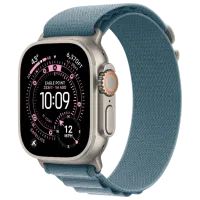 Умные часы Apple Watch Ultra 3  1.98" / 49 мм / Натуральный Титан - Светло - голубой / MEWP4QI/A