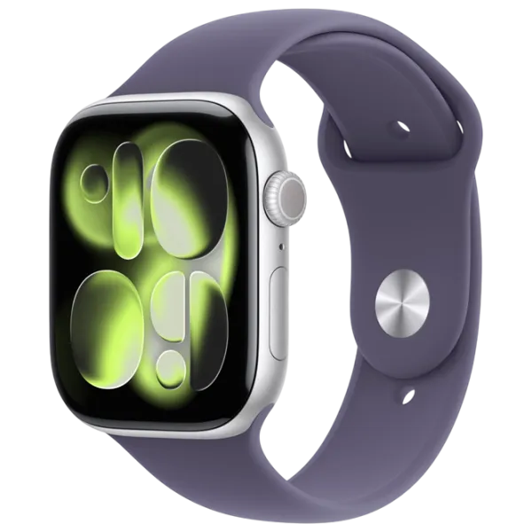 Умные часы Apple Watch Series 11  1.96" / 46 мм / Серебряный - Пурпурный / MEV94ET/A photo 1 Умные часы Apple Watch Series 11  1.96" / 46 мм / Серебряный - Пурпурный / MEV94ET/A photo 1