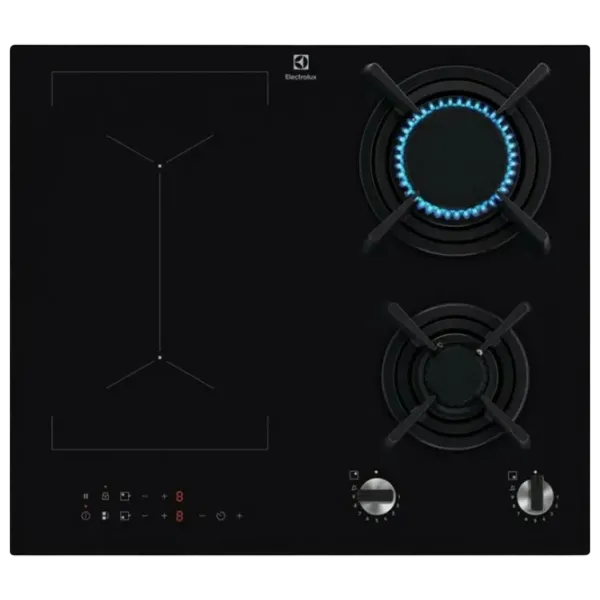 Plită încorporabilă pe gaz Electrolux KDI641723K Sticlă călită / Black photo 1