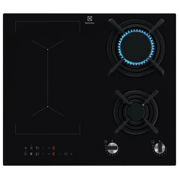 Plită încorporabilă pe gaz Electrolux KDI641723K Sticlă călită / Black photo 1