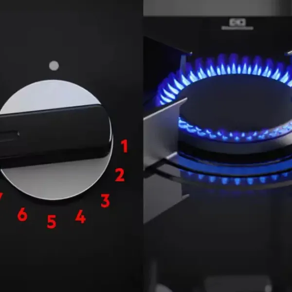Plită încorporabilă pe gaz Electrolux KDI641723K Sticlă călită / Black photo 7